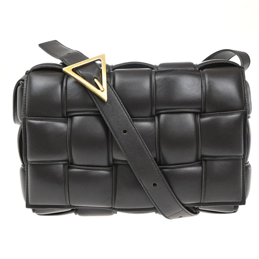 BOTTEGA VENETA Logo Padded Cassette Shoulder Bag Leather Brown Italy 639RF943