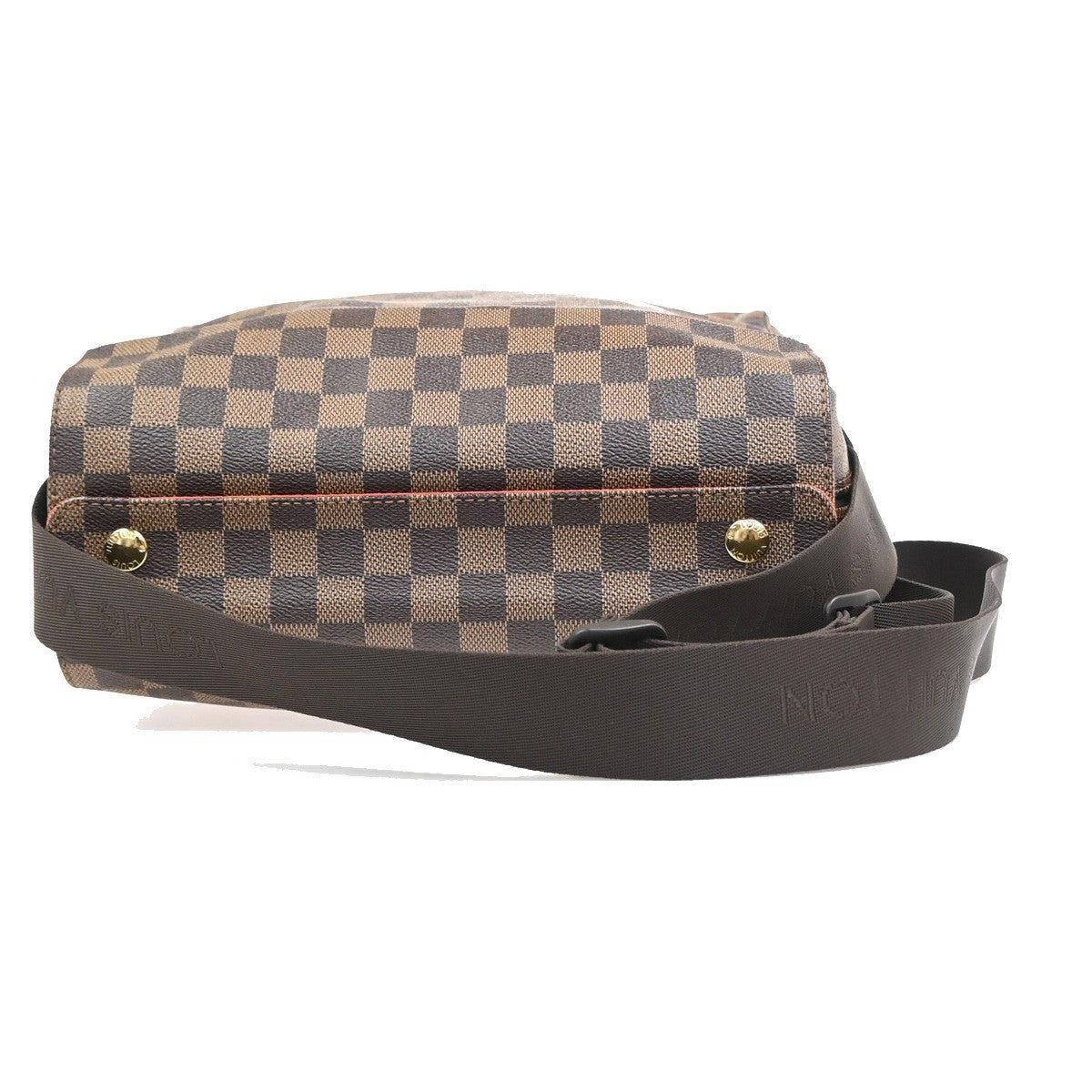 LOUIS VUITTON Naviglio Shoulder Bag Damier Ebene Leather Brown N45255 15YH939
