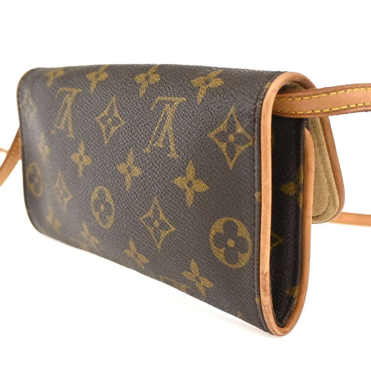 LOUIS VUITTON Pochette Twin PM 2Way Shoulder Clutch Bag Monogram M51854 88TA581
