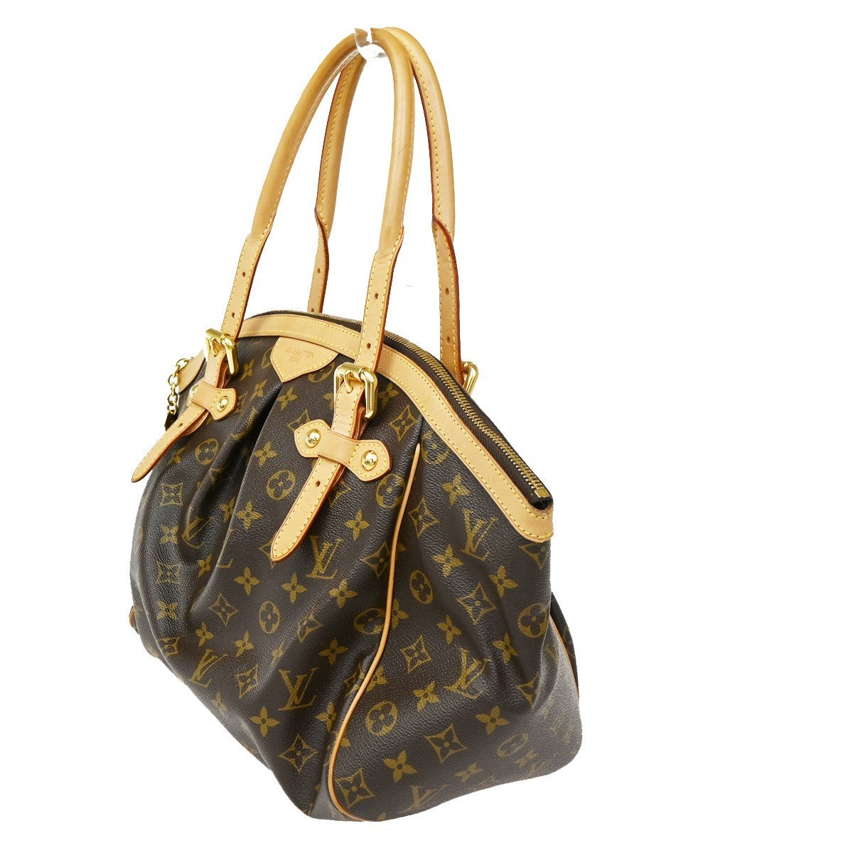 LOUIS VUITTON LV Tivoli GM Shoulder Bag Monogram Leather Brown M40144 57CA616
