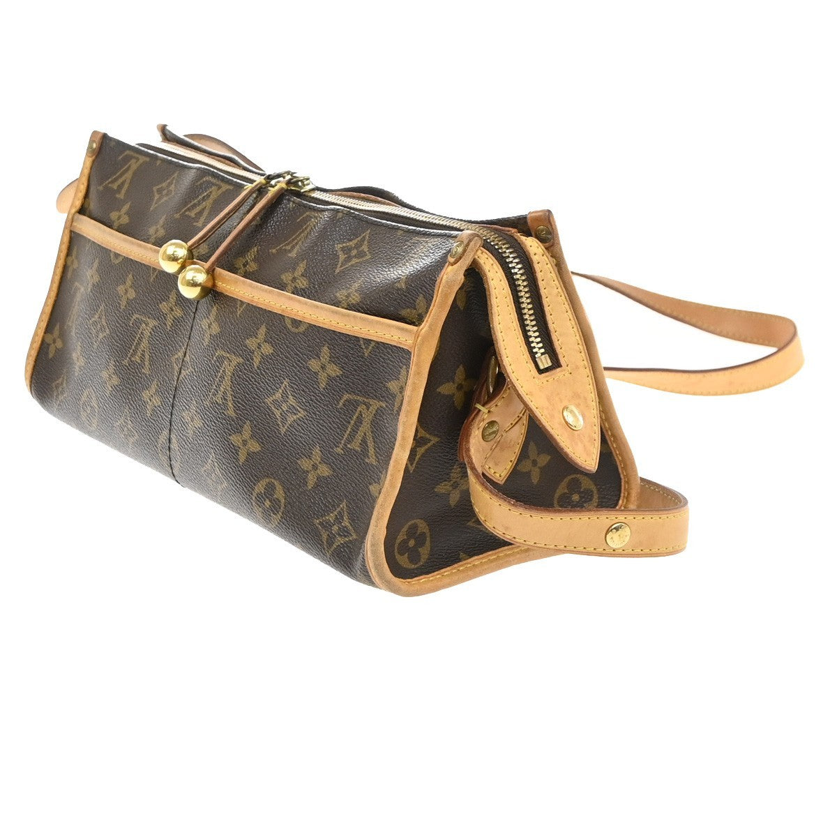LOUIS VUITTON LV Popincourt Long Shoulder Bag Monogram Brown M40008 93SA145