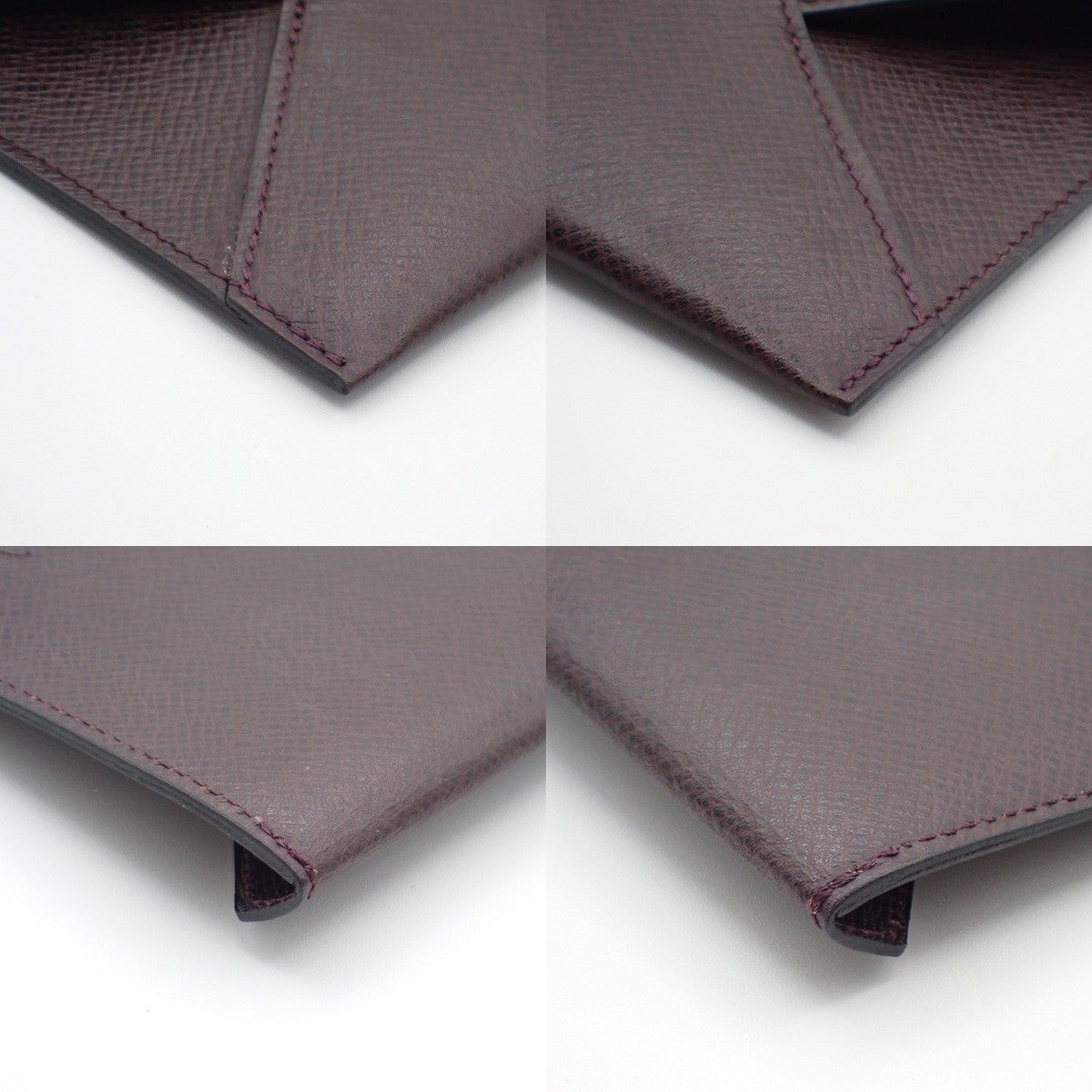 LOUIS VUITTON Special Edition Letter Multi Case Taiga Leather Burgundy 08KP508