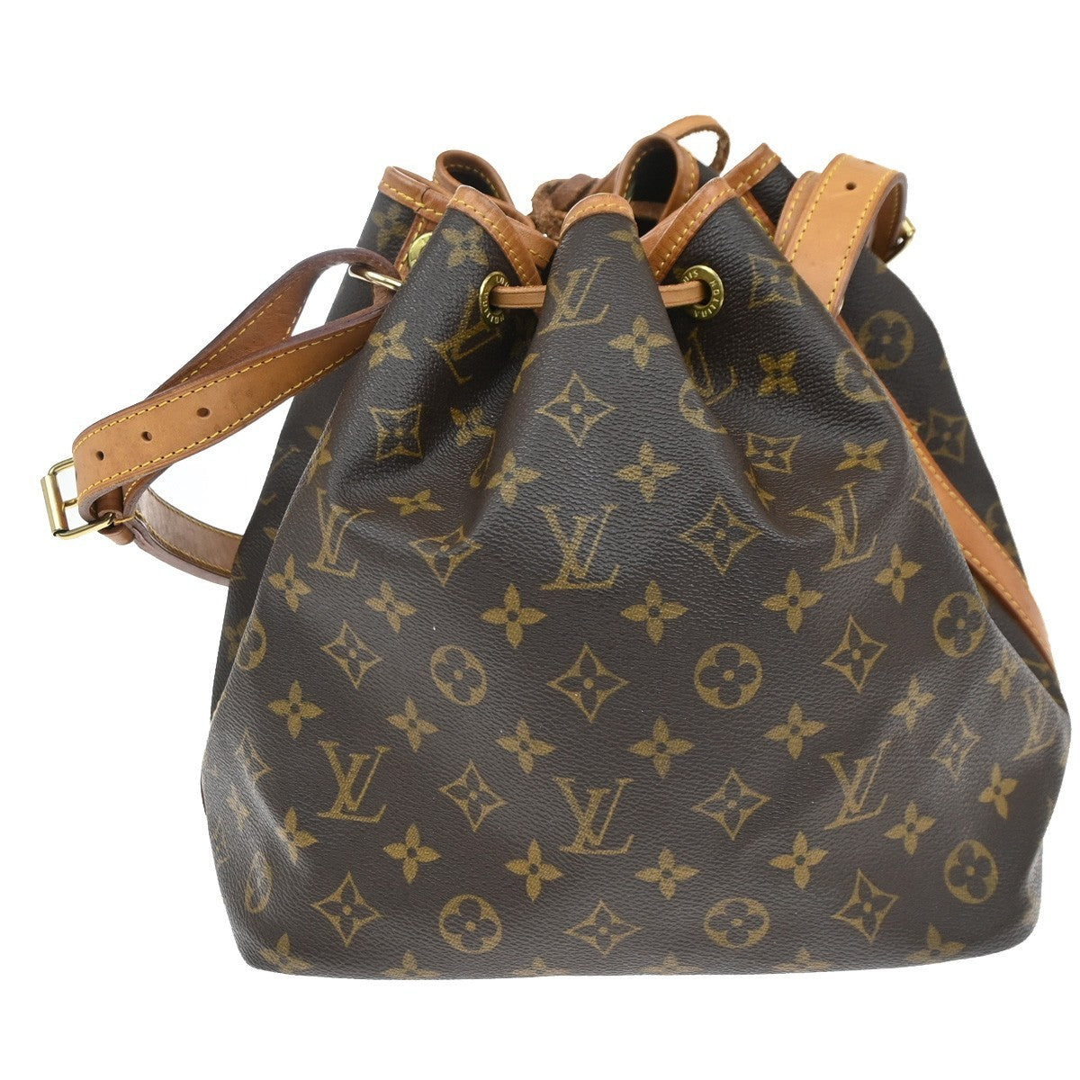 LOUIS VUITTON Petit Noe Drawstring Shoulder Bag Monogram Leather M42226 18CA320