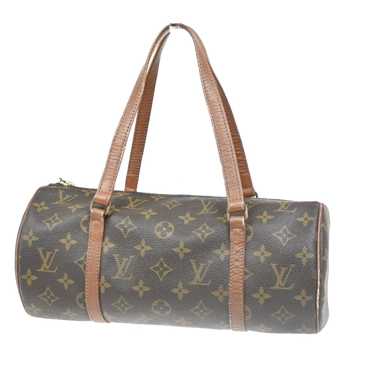 LOUIS VUITTON Logo PAPILLON 30 Hand Bag Monogram Leather Brown M51365 37ZA311