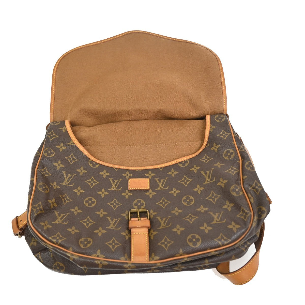 LOUIS VUITTON Saumur 35 Shoulder Bag Monogram Leather BN France M42254 79KC946