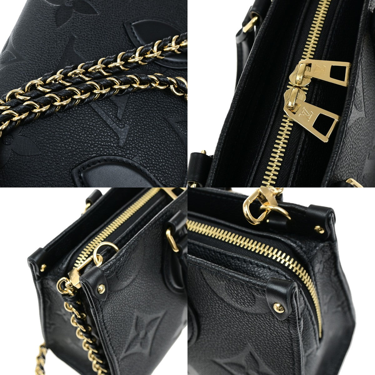 LOUIS VUITTON Onthego EW 2Way Hand Bag Monogram Empreinte Black M23640 709RL072