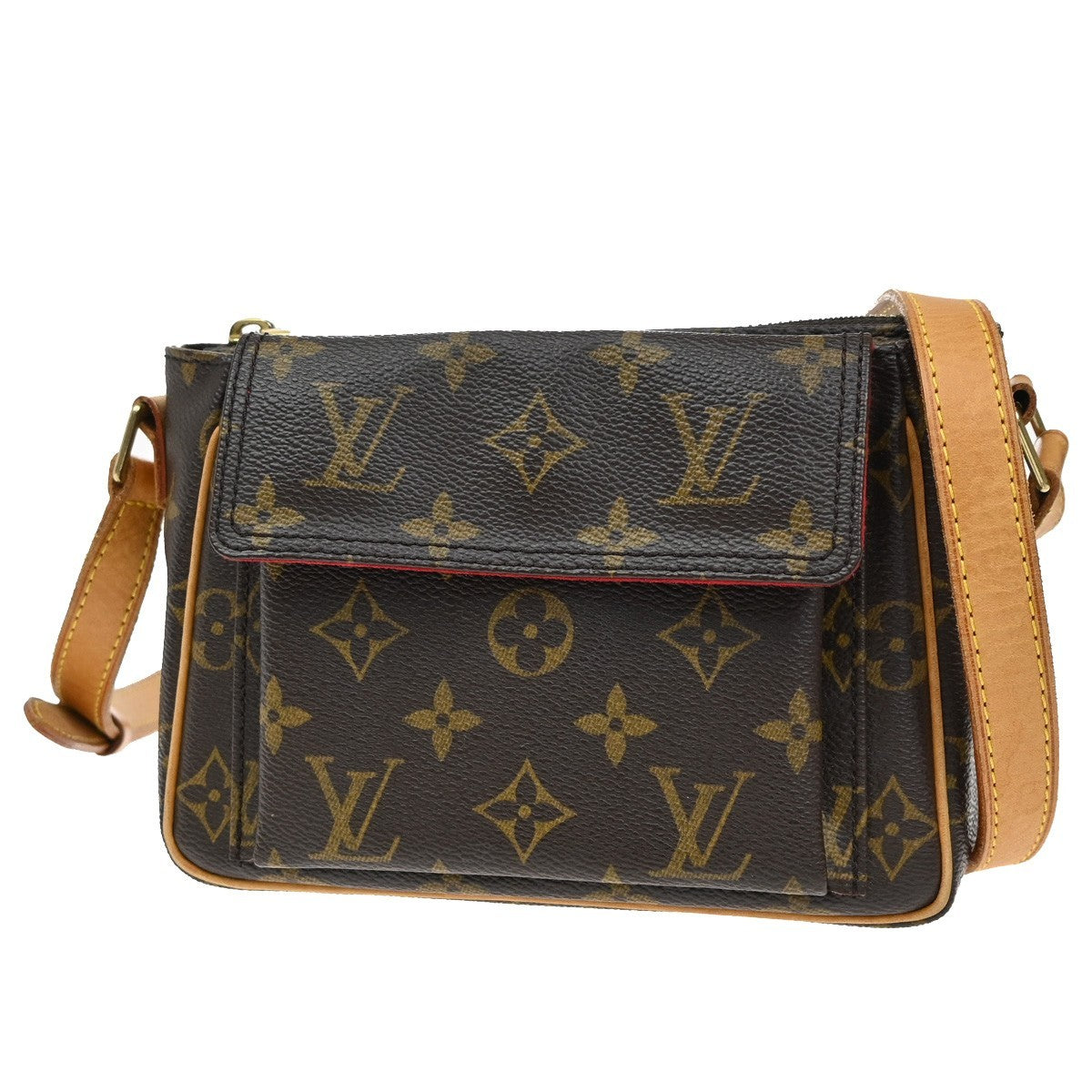 LOUIS VUITTON Viva Cite PM Shoulder Bag Monogram Leather Brown M51165 49MA011