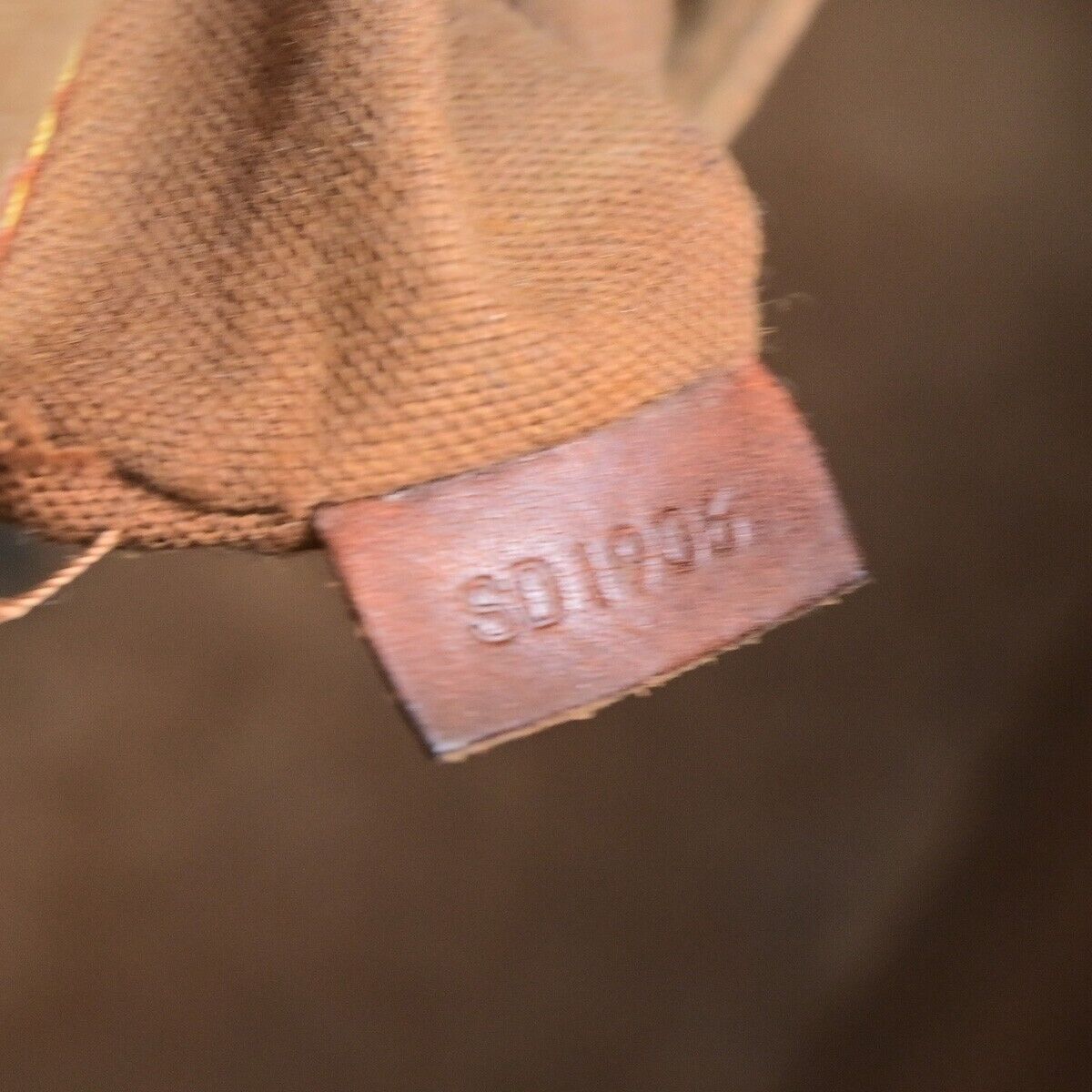 LOUIS VUITTON LV Logo Alma Hand Bag Monogram Leather Brown U.S.A. M51130 36FB182