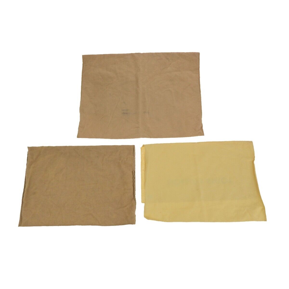 LOUIS VUITTON Logo 10 Set Dust Bag Drawstring Canvas Cotton Beige Brown 08SJ623