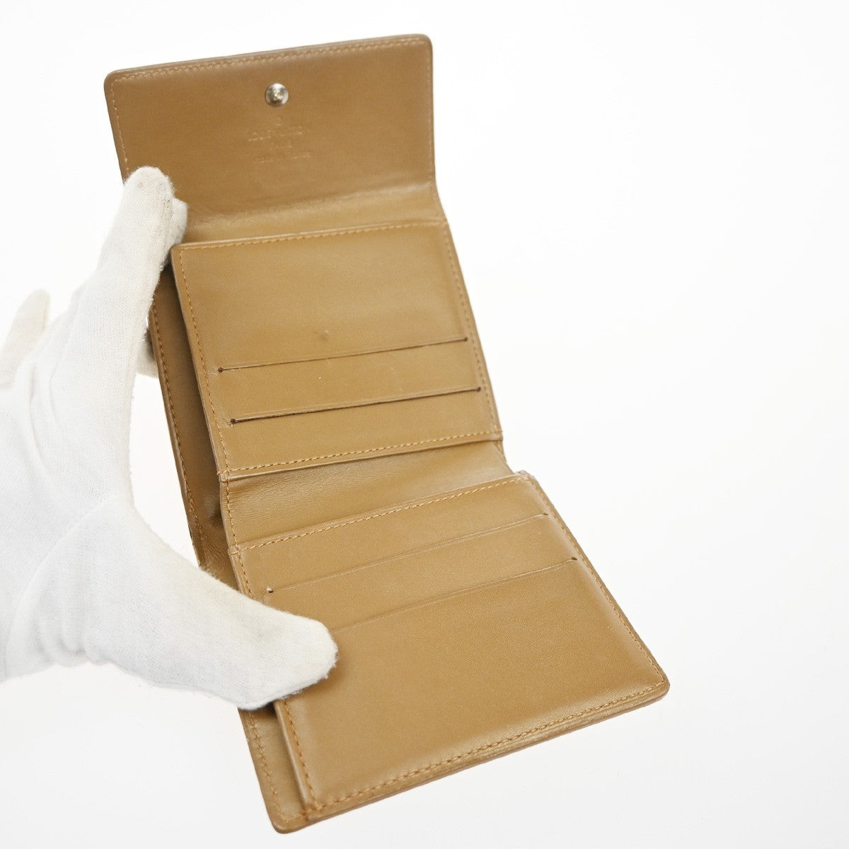 LOUIS VUITTON Porte Monnaie Billets Wallet Monogram Mat Gold BE M65117 67KD037