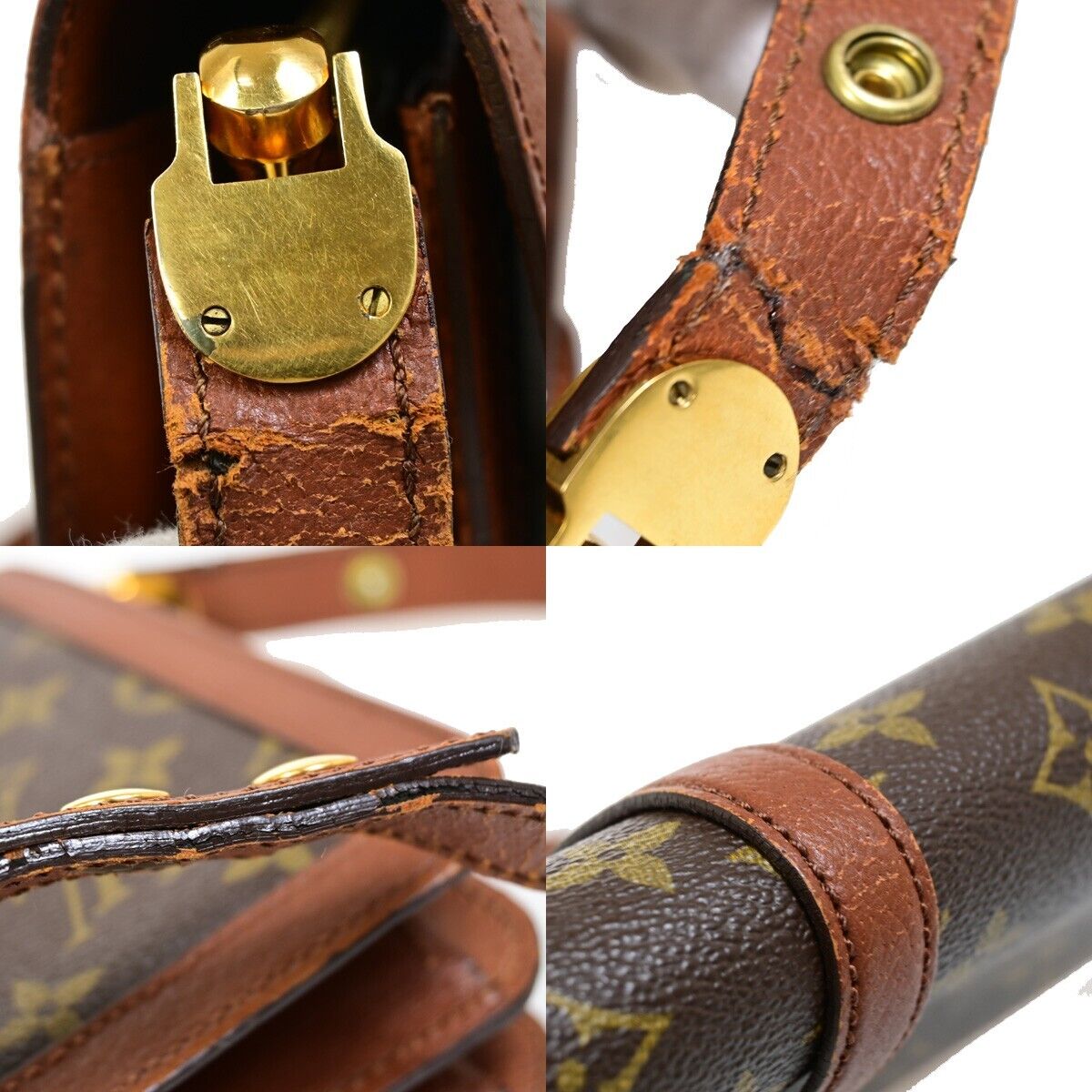 LOUIS VUITTON Passy Shoulder Bag Monogram Leather Brown France M51416 38FA614