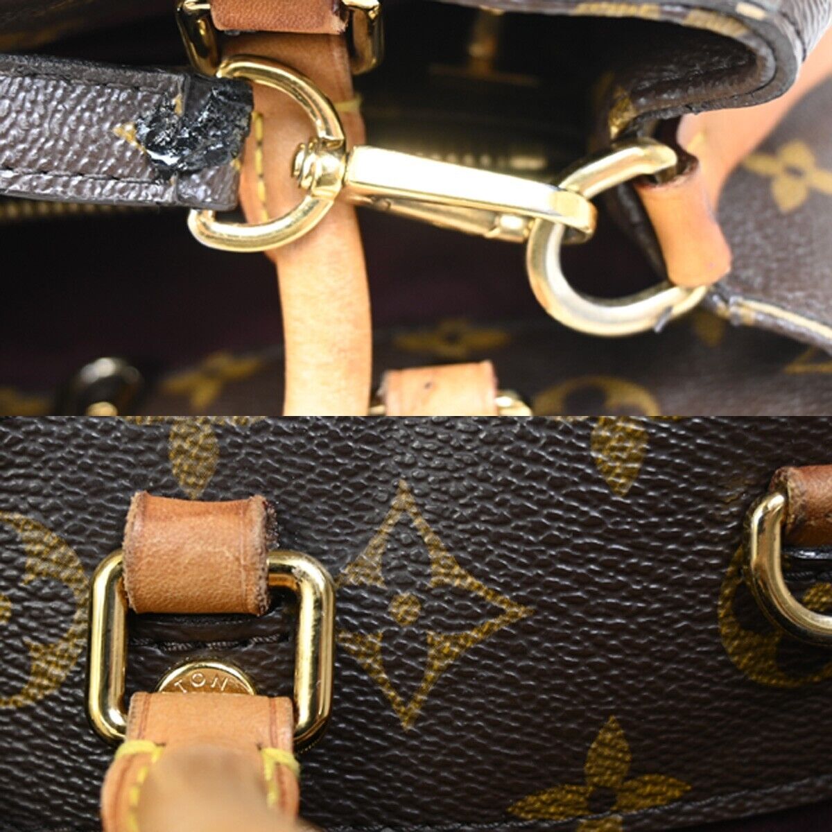 LOUIS VUITTON Montaigne BB Hand shoulder bag Monogram Leather BN M41055 23SH748