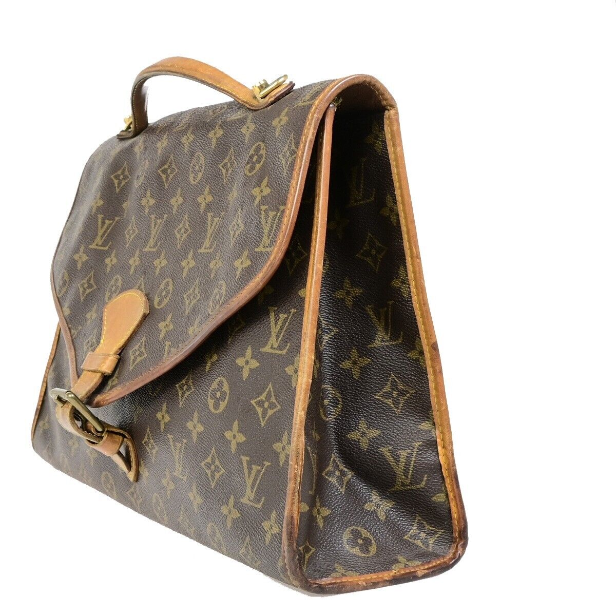 LOUIS VUITTON Beverly Hand Bag Briefcase Monogram Leather Brown M51121 69EB596