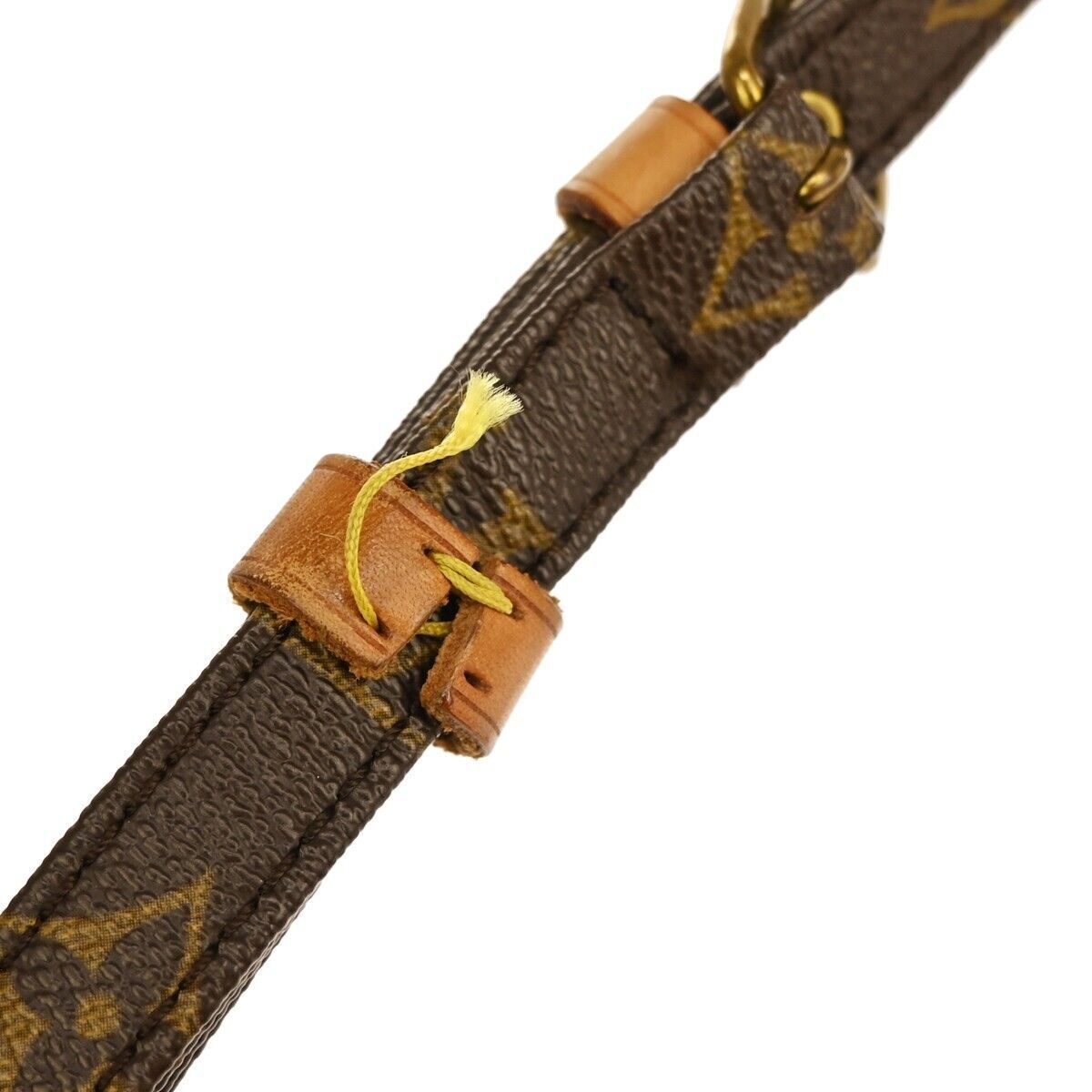 LOUIS VUITTON Danube Shoulder Bag Monogram Leather Brown France M45266 31GA141