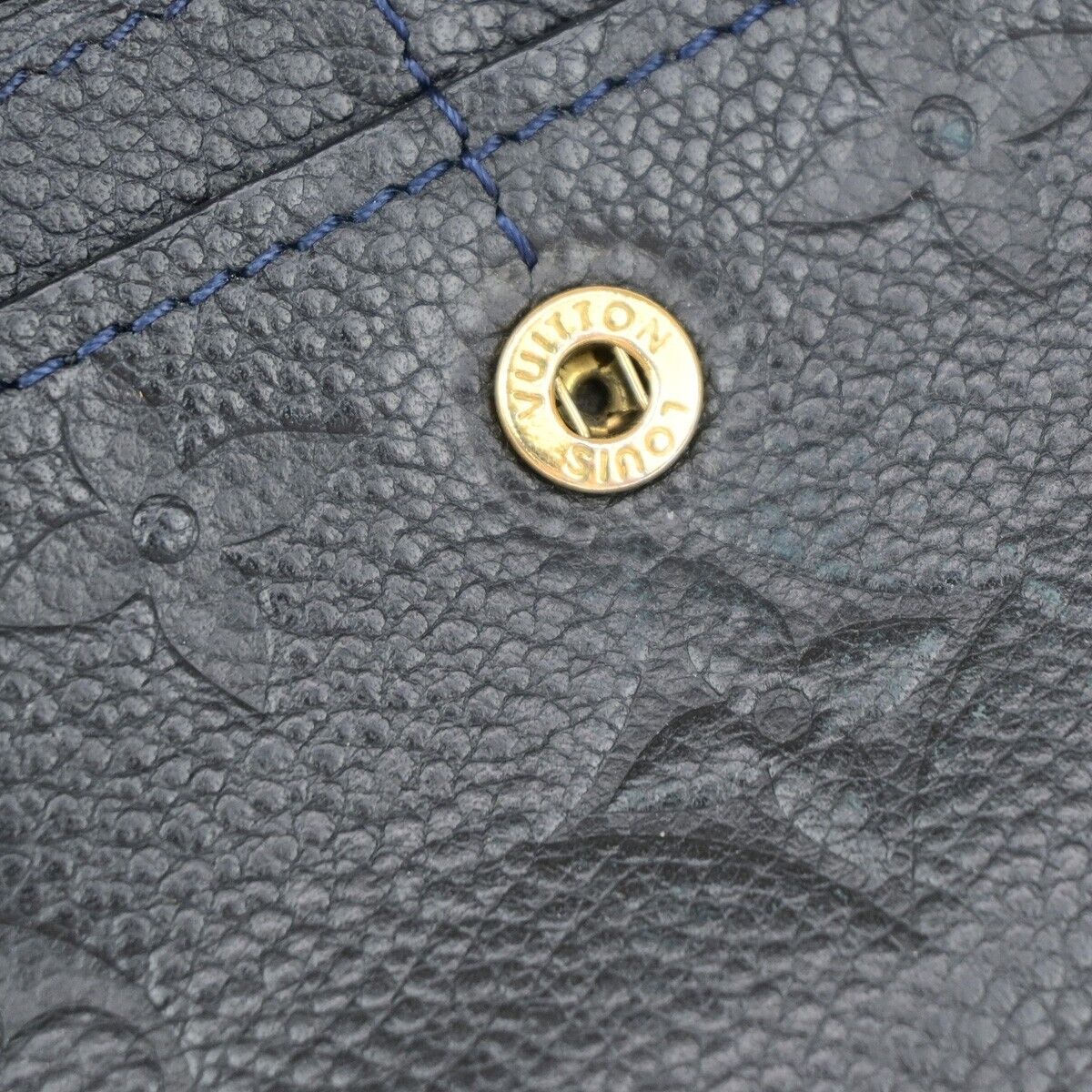 LOUIS VUITTON Virtuose Trifold Wallet Monogram Empreinte Blue M60258 88KA281