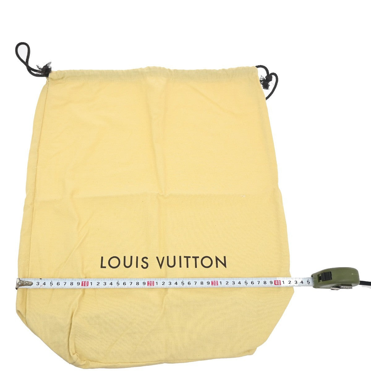 LOUIS VUITTON Logo 10 Set Dust Bag Drawstring Canvas Cotton Beige Brown 03KC626