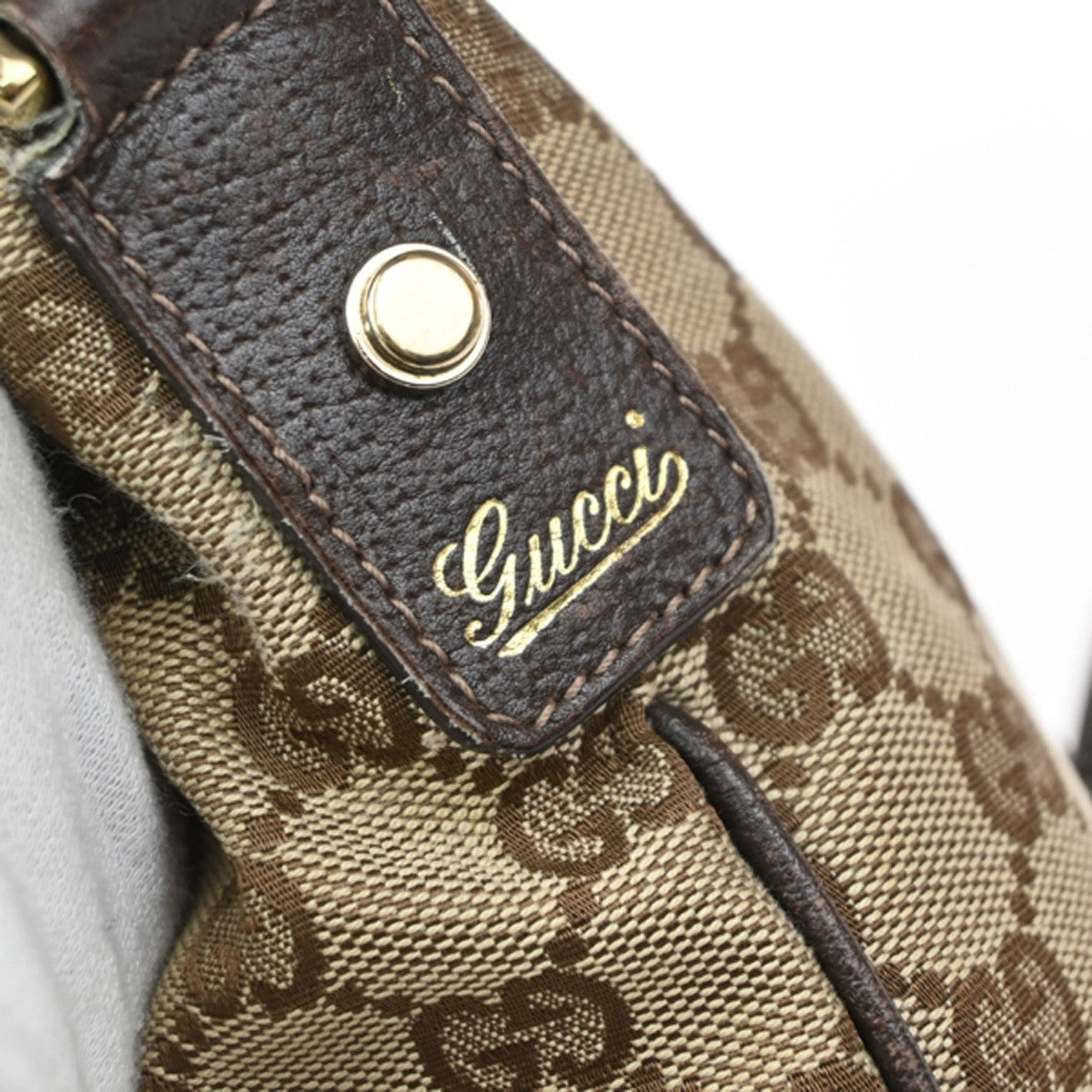 GUCCI Logo Abbey GG Pattern Shoulder Bag Canvas Leather BN BE GHW Italy 05MA666