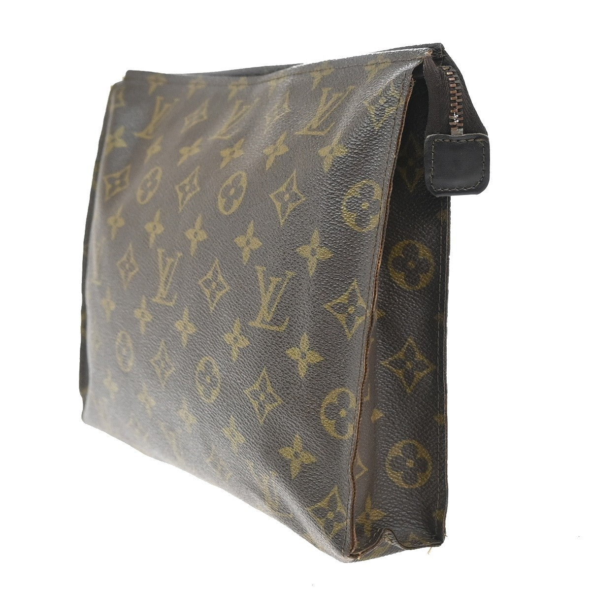 LOUIS VUITTON Poche Toilette 26 Clutch Pouch Bag Monogram Leather M47542 05KC436