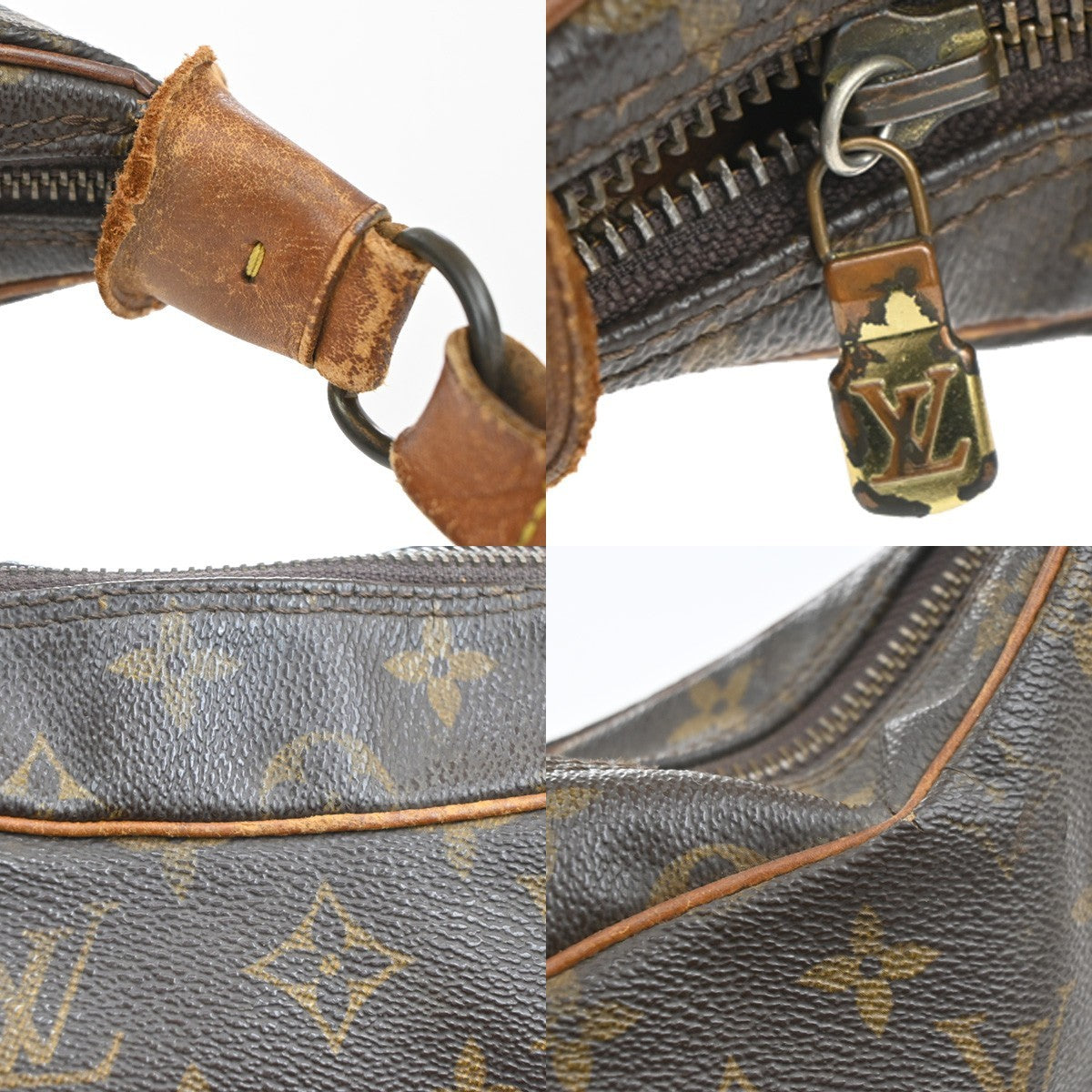 LOUIS VUITTON Boulogne 30 Shoulder Bag Monogram Leather Brown M51265 65KB669
