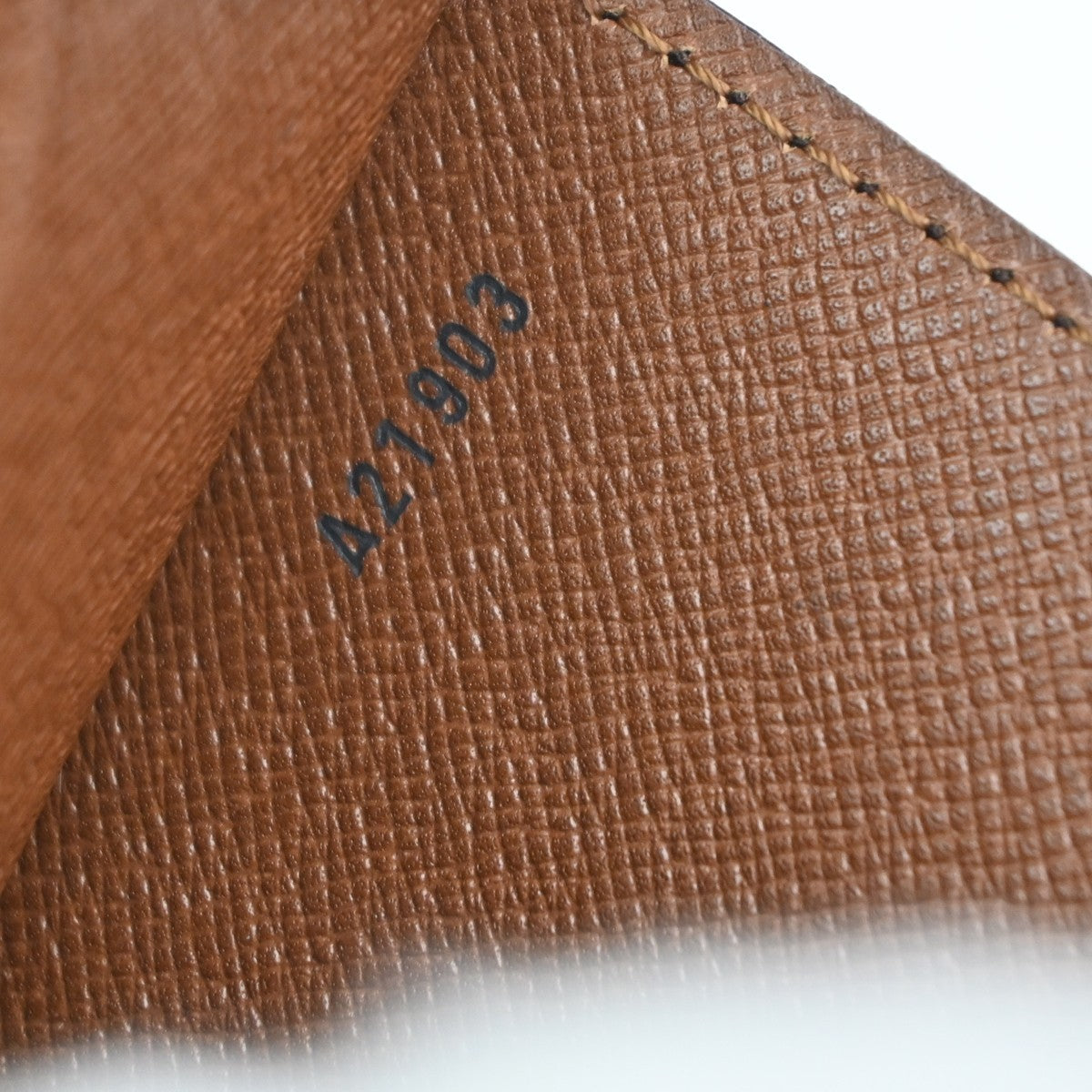 LOUIS VUITTON Concorde Hand Bag Monogram Leather Brown France M51190 70KC476