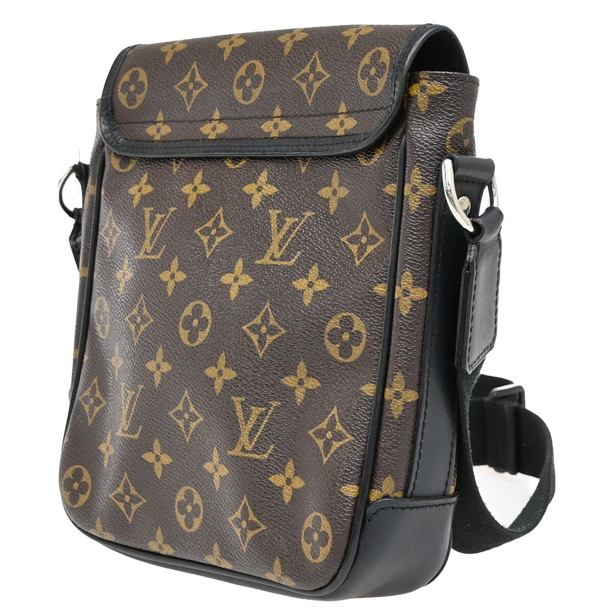 LOUIS VUITTON Bass PM Shoulder Bag Monogram Maccasar Leather BN M56715 21EE381