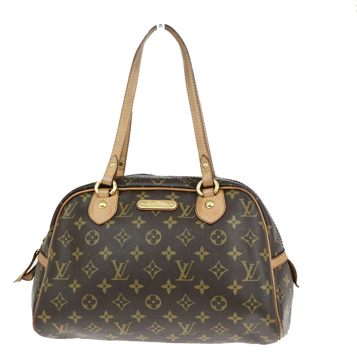 LOUIS VUITTON Montorgueil PM Shoulder Bag Monogram Leather Brown M95565 78YG602