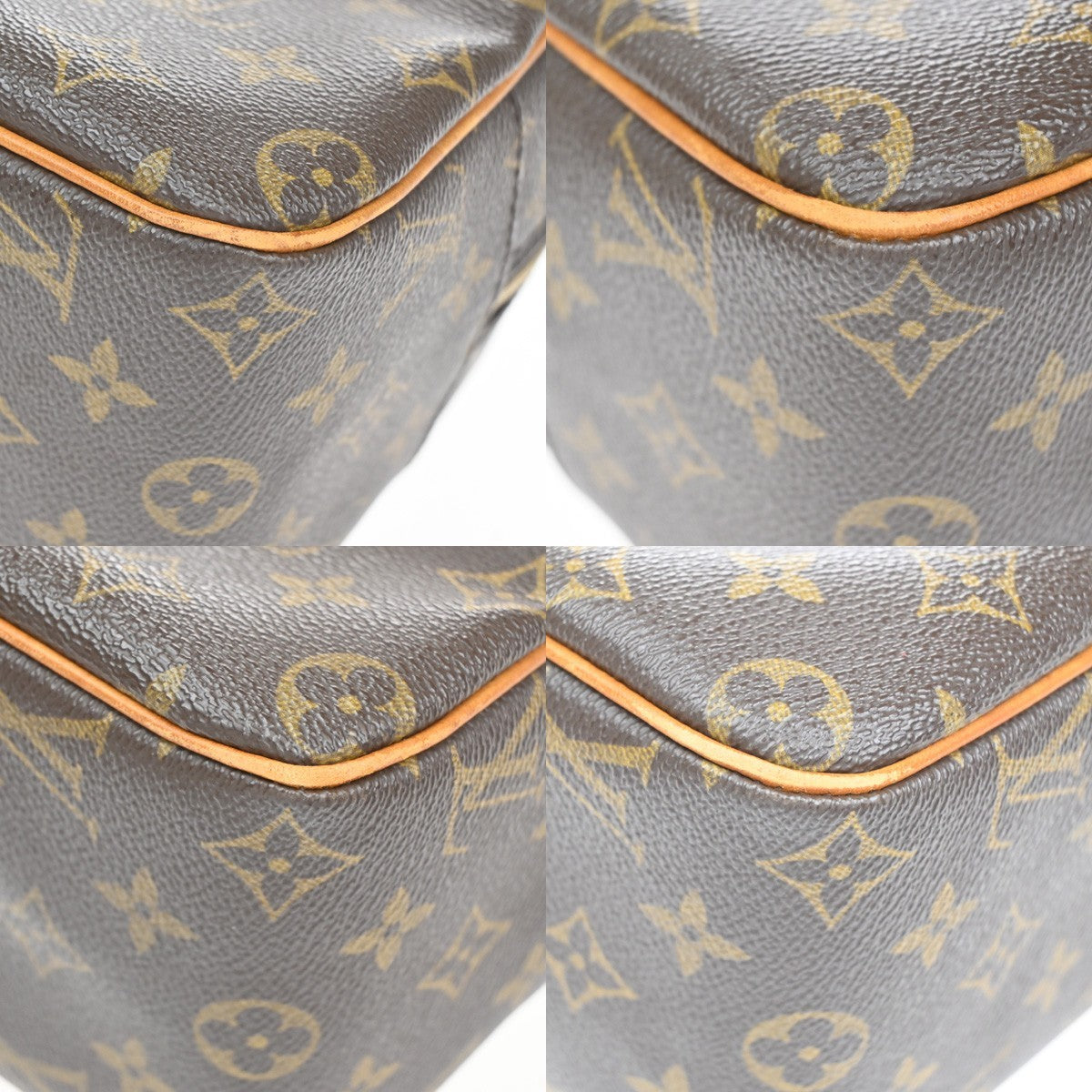 LOUIS VUITTON Cite MM Shoulder Bag Monogram Leather Brown France M51182 18YH989