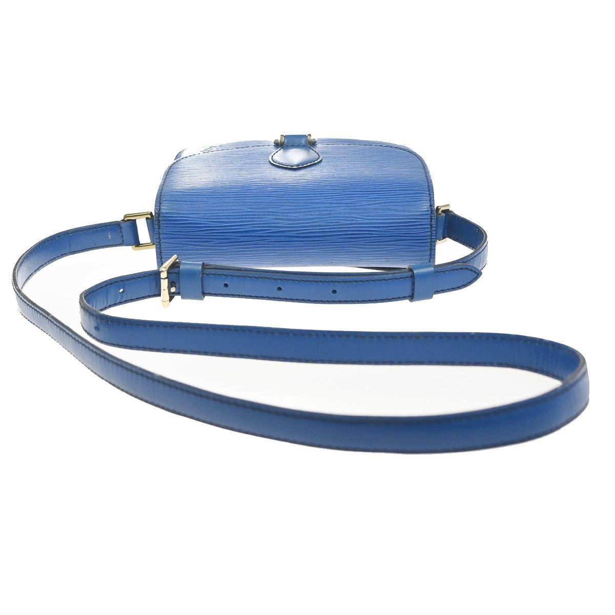 LOUIS VUITTON LV Mini Saint Cloud Shoulder Bag Epi Leather Blue M52215 83MA444