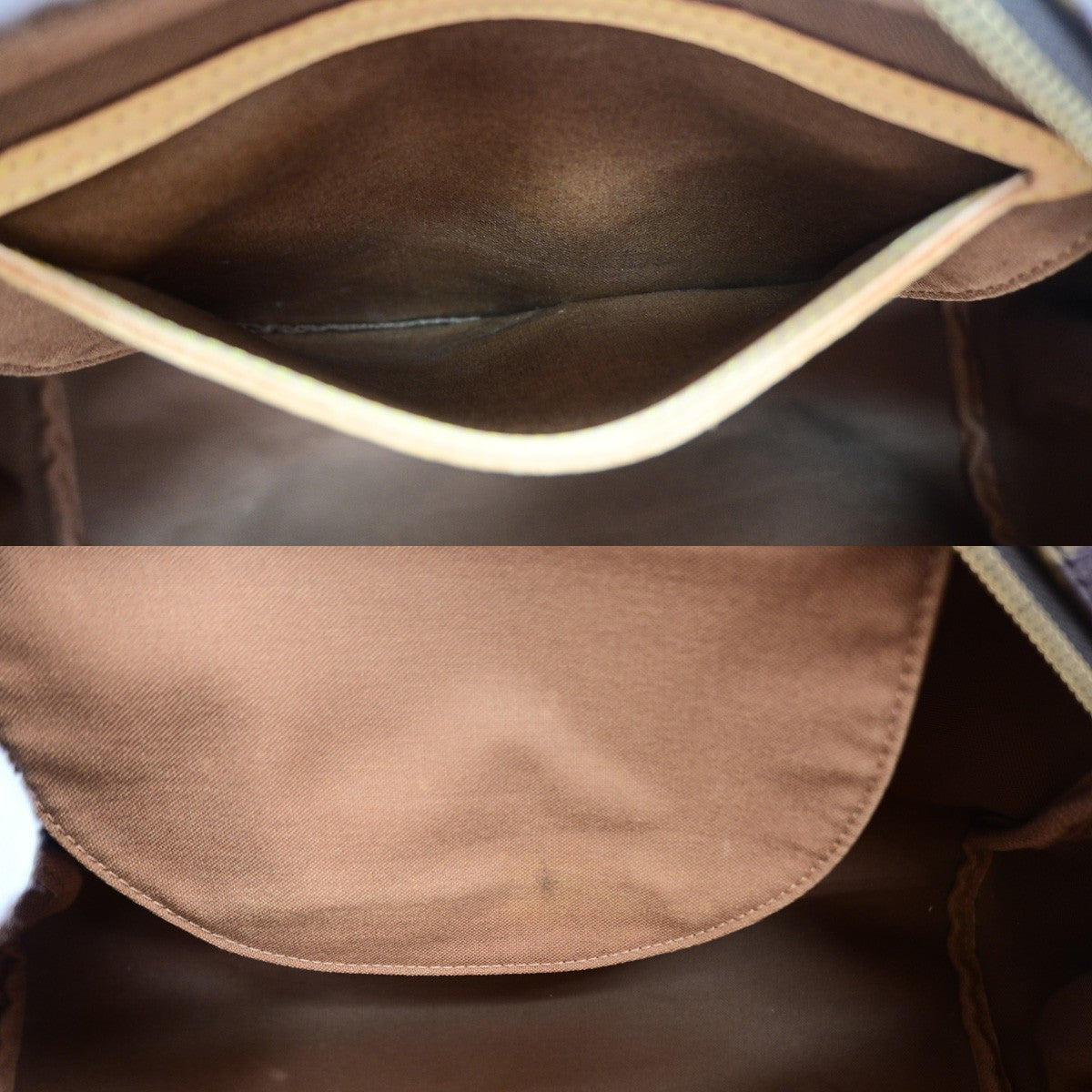 LOUIS VUITTON Montorgueil GM Shoulder Bag Monogram Leather Brown M95566 58YJ266