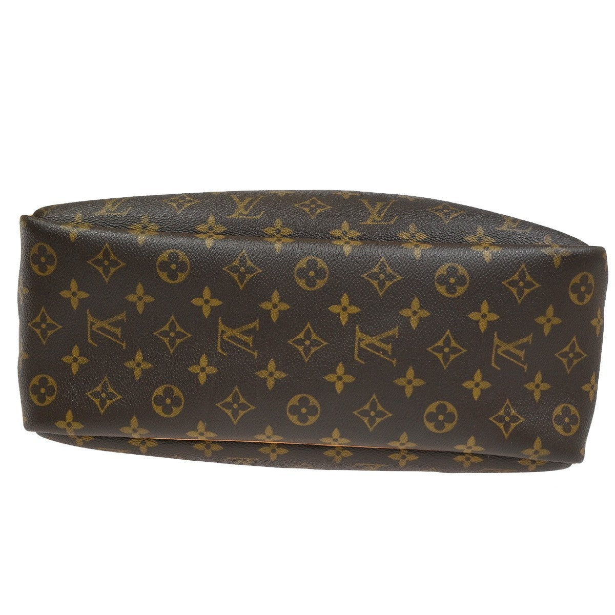 LOUIS VUITTON LV Logo Deauville Hand Bag Monogram Leather Brown M47270 10CA897