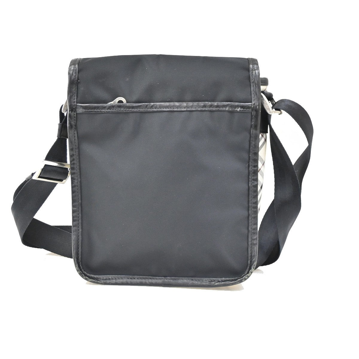 BURBERRY Black Label Crossbody Shoulder Bag House Check Nylon SHW 61DA137