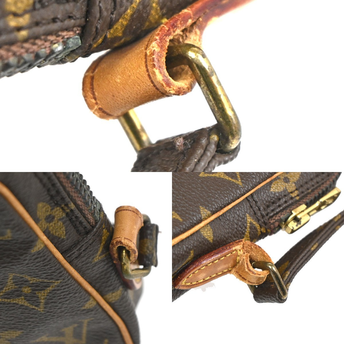 LOUIS VUITTON LV Mini Danube Shoulder Bag Monogram Leather Brown M45268 64KC840