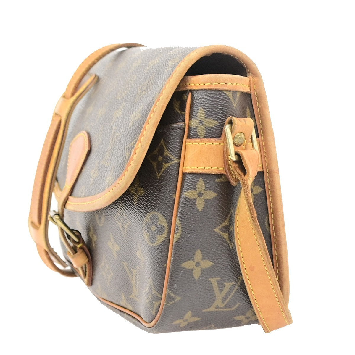 LOUIS VUITTON Sologne Shoulder Bag Monogram Leather Brown France M42250 16PA130