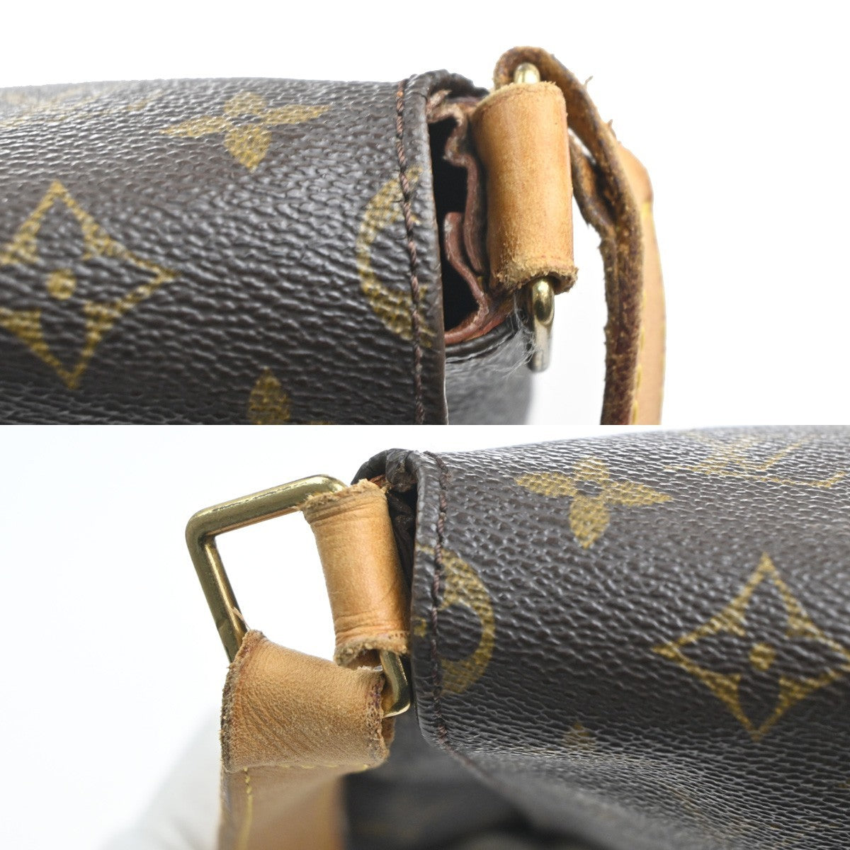 LOUIS VUITTON Musette Shoulder Bag Monogram Leather Brown France M51256 70KC720