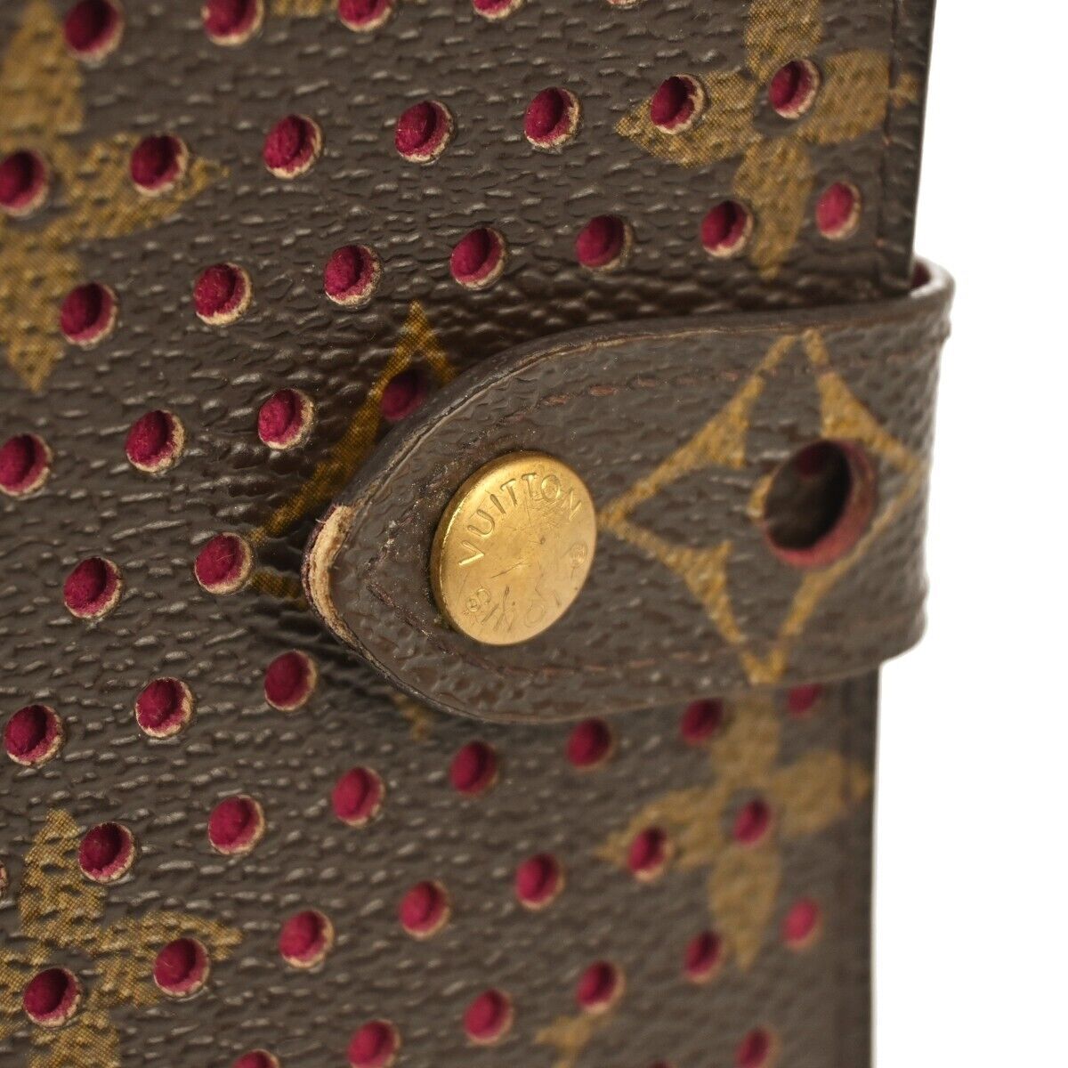 LOUIS VUITTON Compact Zip Bifold Wallet Monogram Perfo Leather BN M95188 38GA186