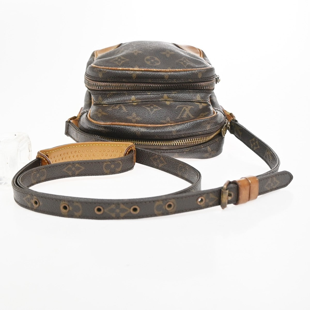 LOUIS VUITTON Amazon Crossbody Shoulder Bag Monogram Leather Brown 62AA207