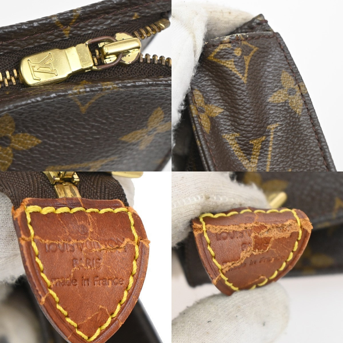 LOUIS VUITTON Poche Toilette 15 Clutch Pouch Bag Monogram Leather M47546 66KB742