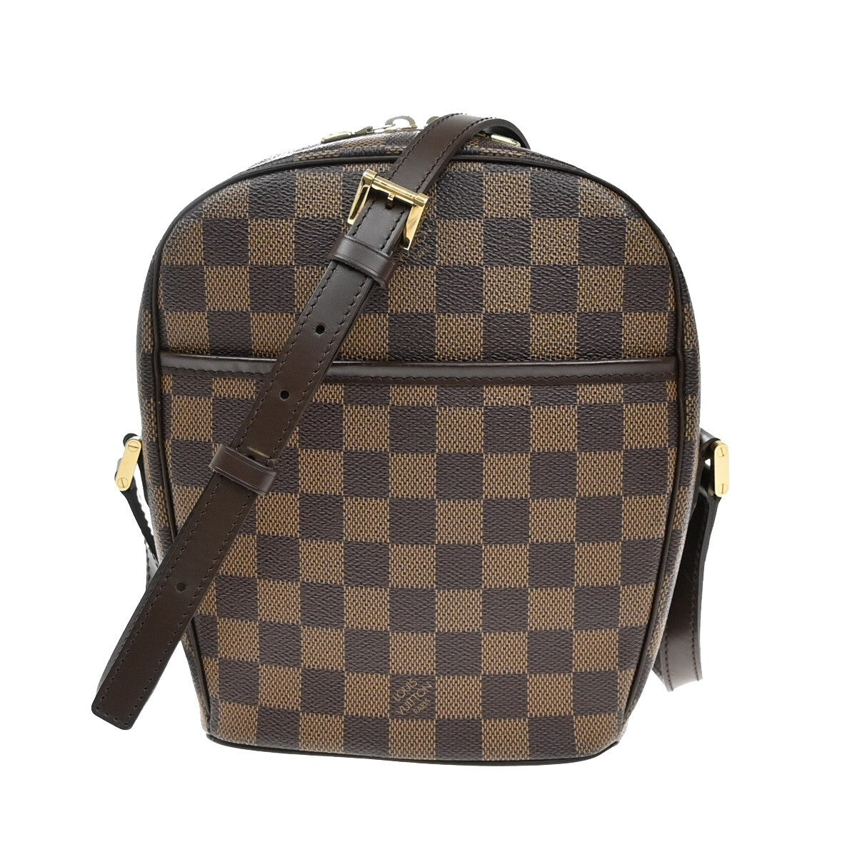LOUIS VUITTON Ipanema PM Shoulder Bag Damier Ebene Leather Brown N51294 25EE275