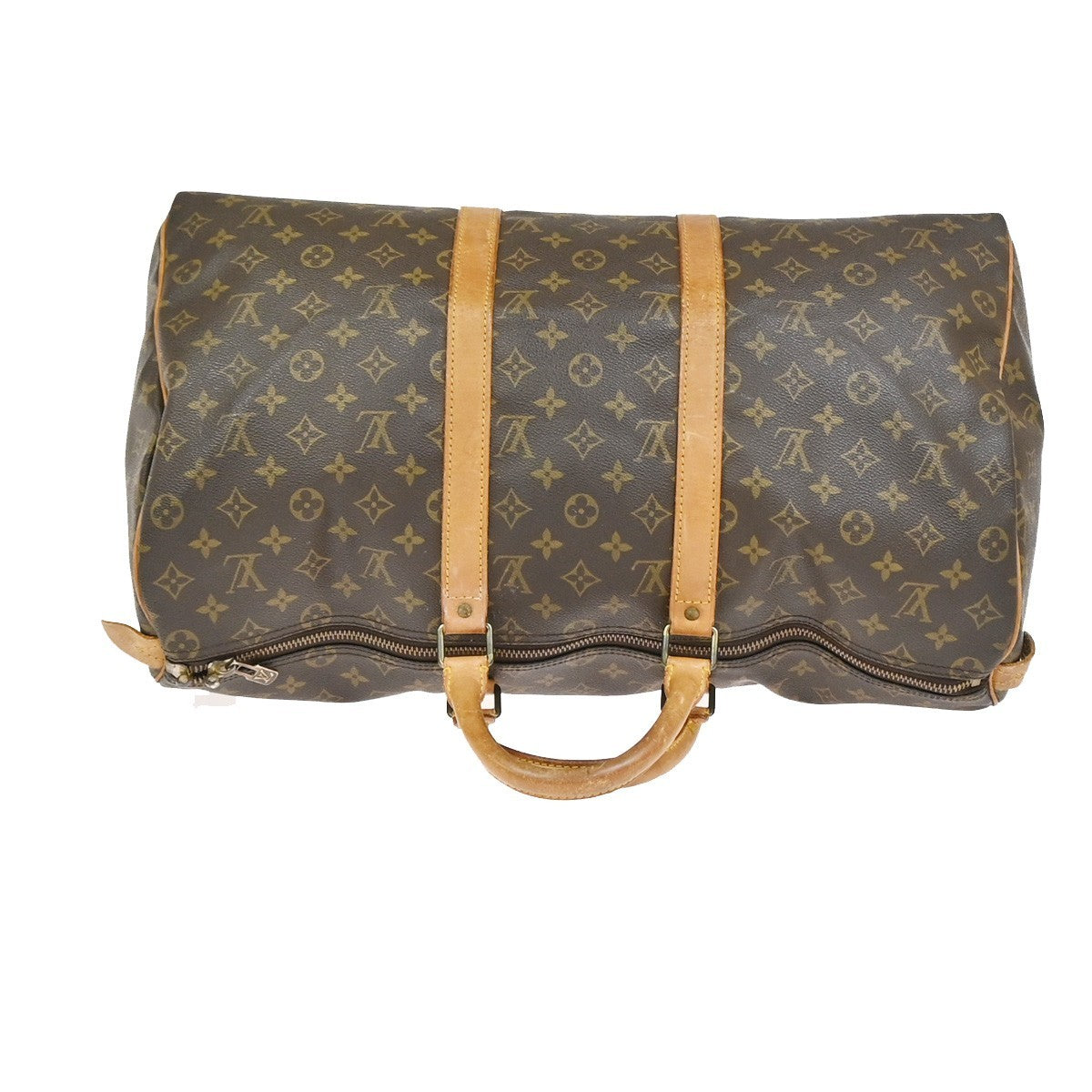 LOUIS VUITTON Keepall 50 Travel Hand Bag Monogram Leather Brown M41426 65YJ082