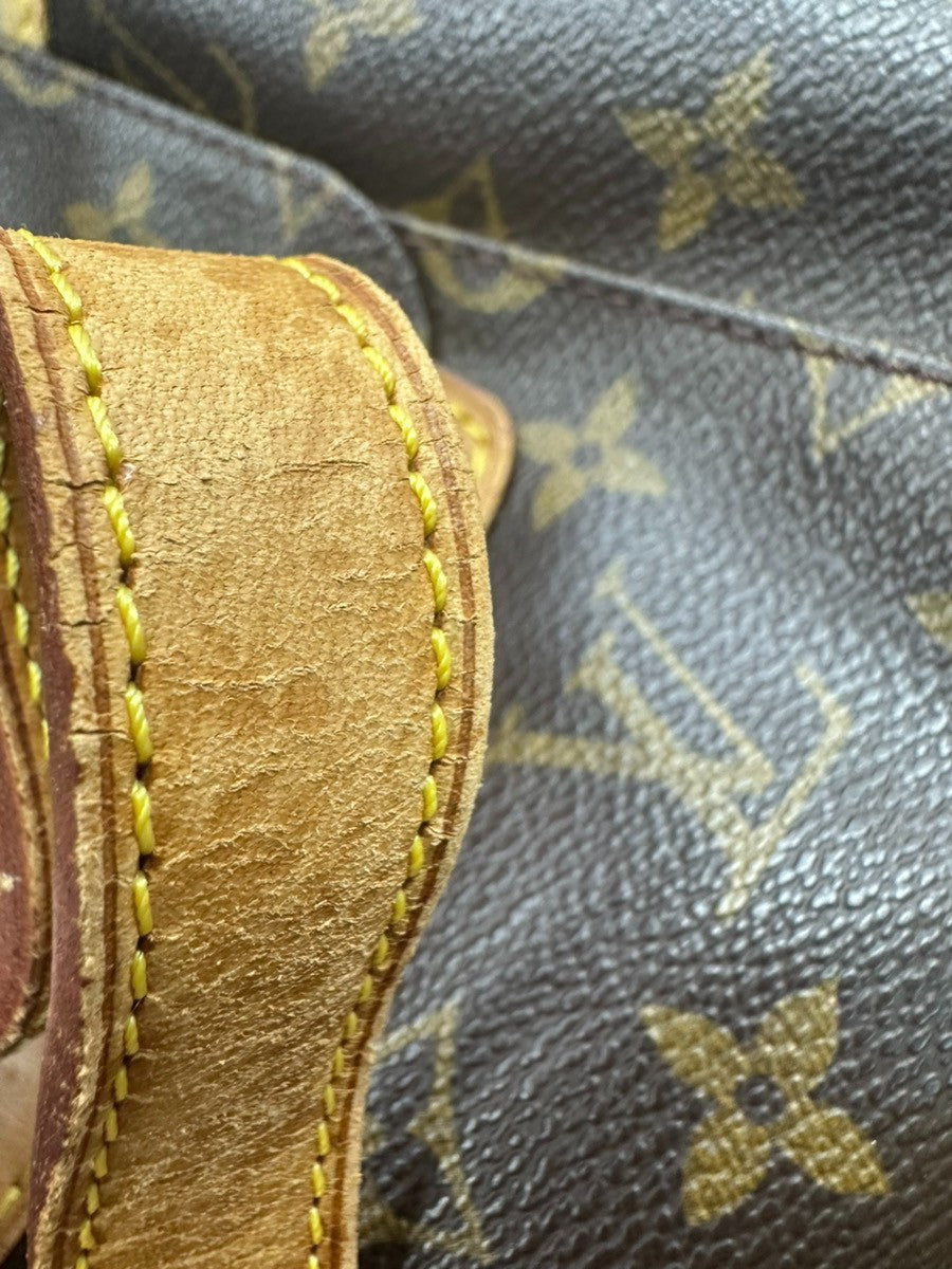 LOUIS VUITTON Montsouris MM Backpack Bag Monogram Leather Brown M51136 77CA673
