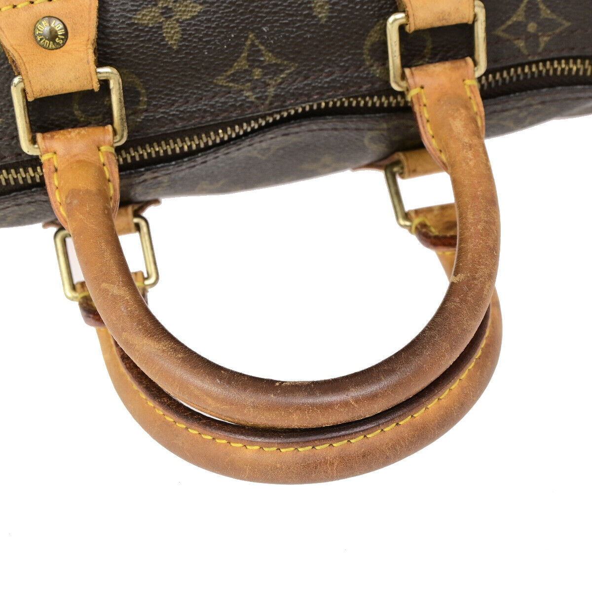 LOUIS VUITTON Speedy 25 Travel Hand Bag Monogram Leather Brown M41528 87SJ433