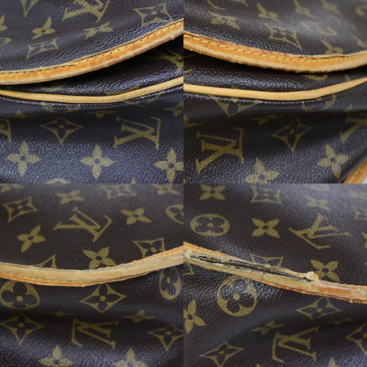 LOUIS VUITTON Menilmontant MM Shoulder Bag Monogram Leather BN M40473 80EB597