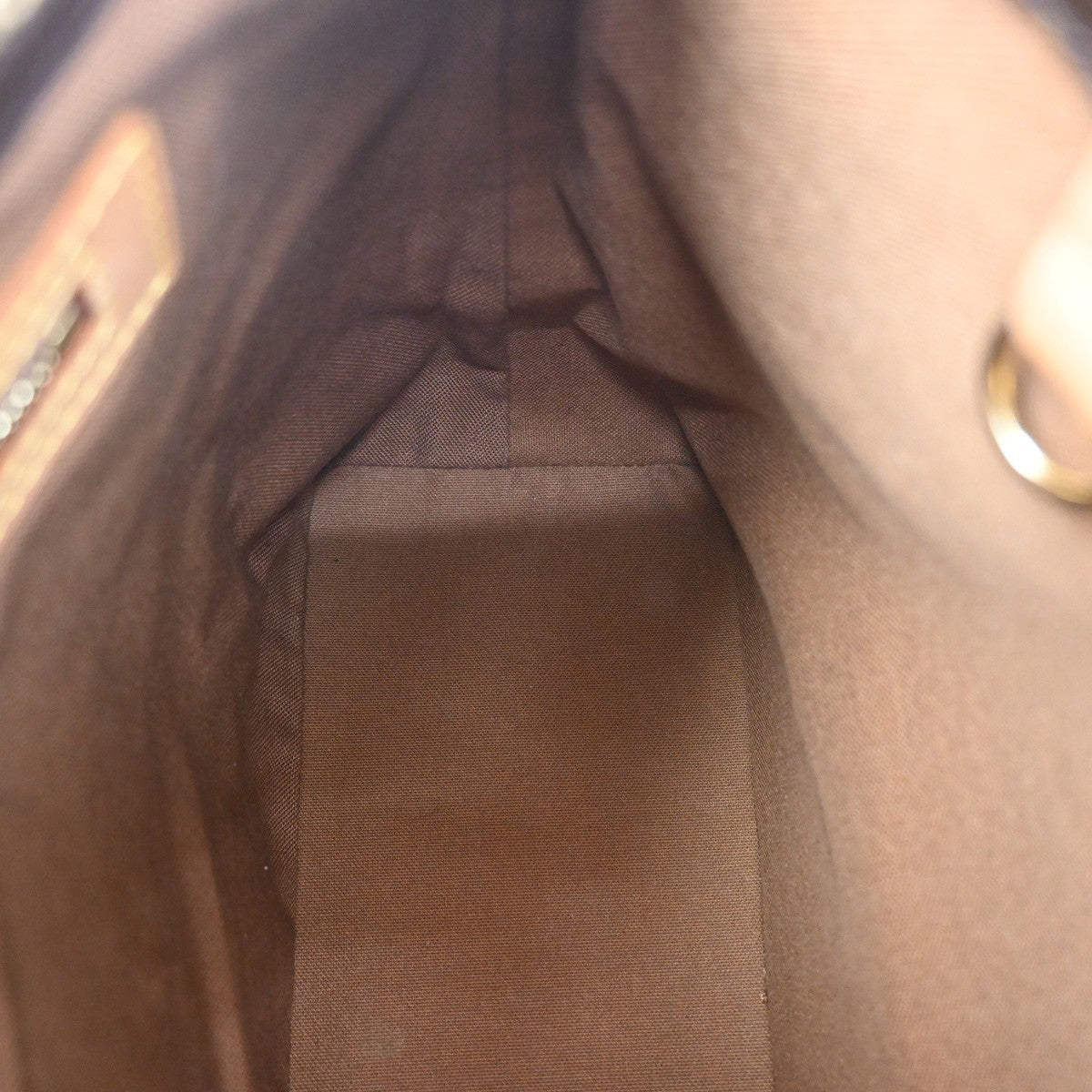 LOUIS VUITTON Cabas Piano Shoulder Bag Monogram Leather Brown M51148 70EF801