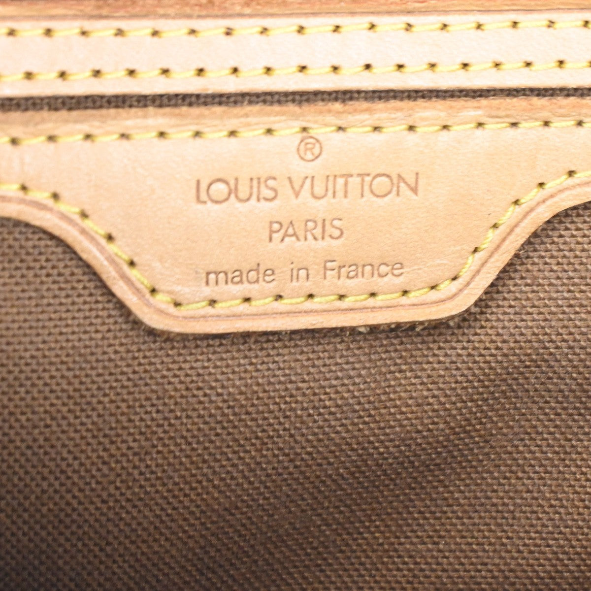 LOUIS VUITTON Logo Arlequin Backpack Bag Damier Ebene Brown N99038 97KC070