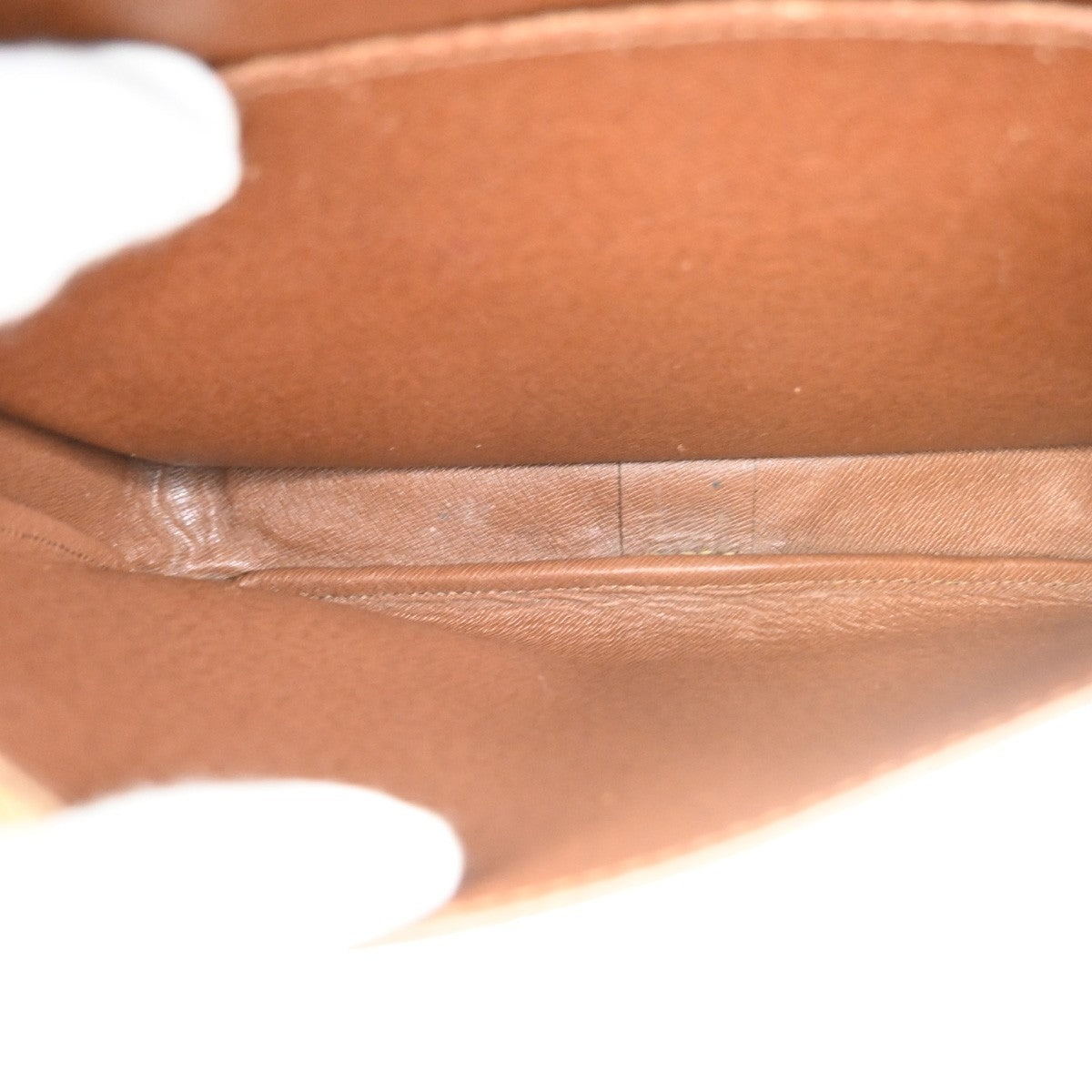LOUIS VUITTON Cartouchiere GM Shoulder Bag Monogram Leather Brown M51252 34YH986