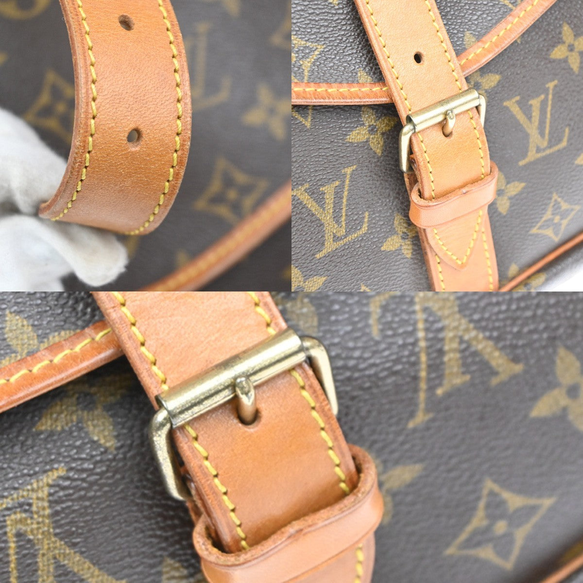 LOUIS VUITTON Saumur 35 Shoulder Bag Monogram Leather BN France M42254 13MA609