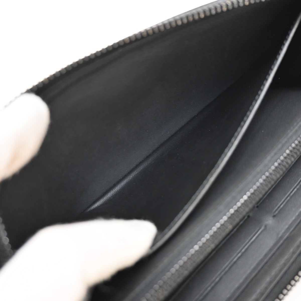 LOUIS VUITTON Zippy Wallet Long Wallet Monogram Empreinte Black M69047 83EG380