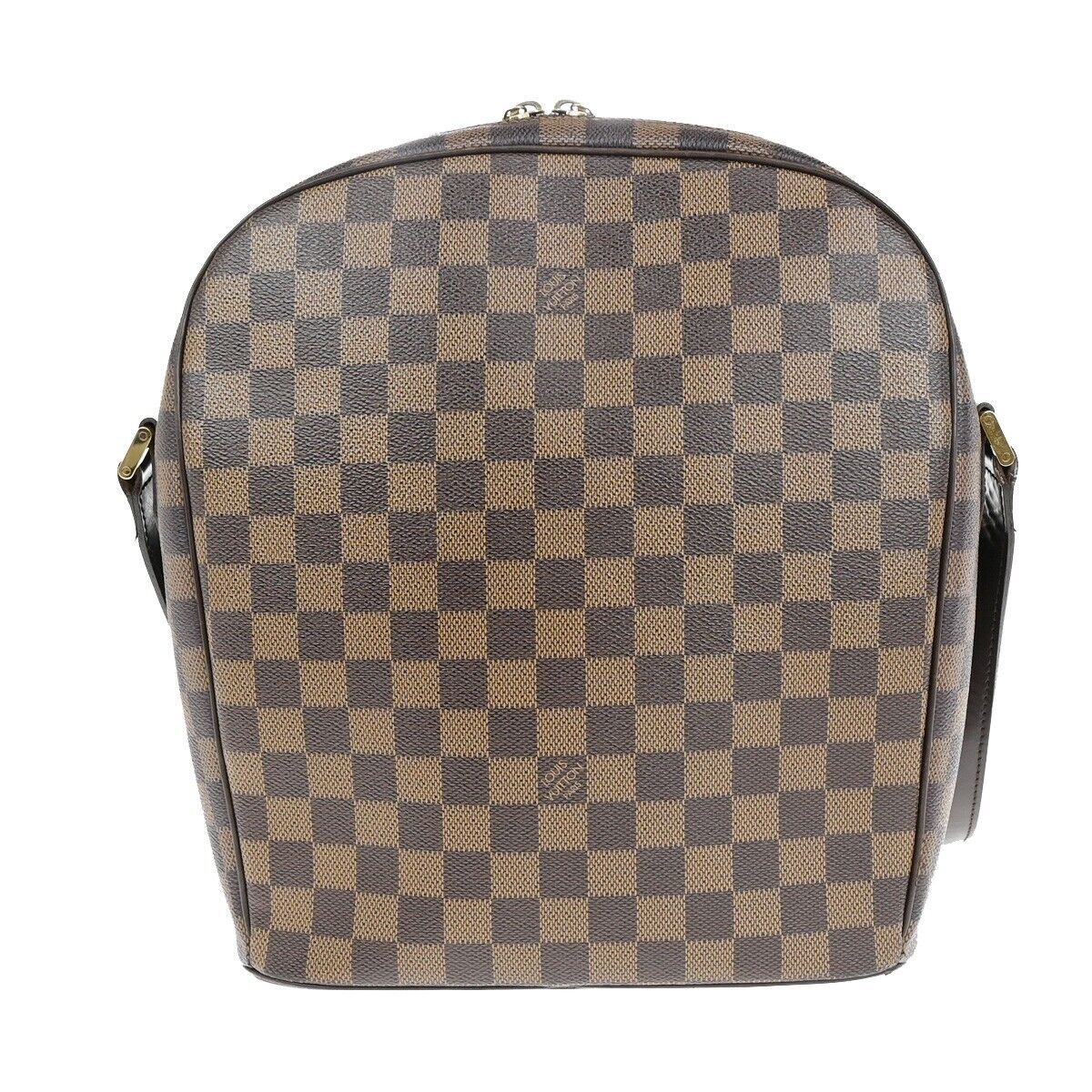 LOUIS VUITTON Ipanema GM Shoulder Bag Damier Ebene Leather Brown N51292 74EC769