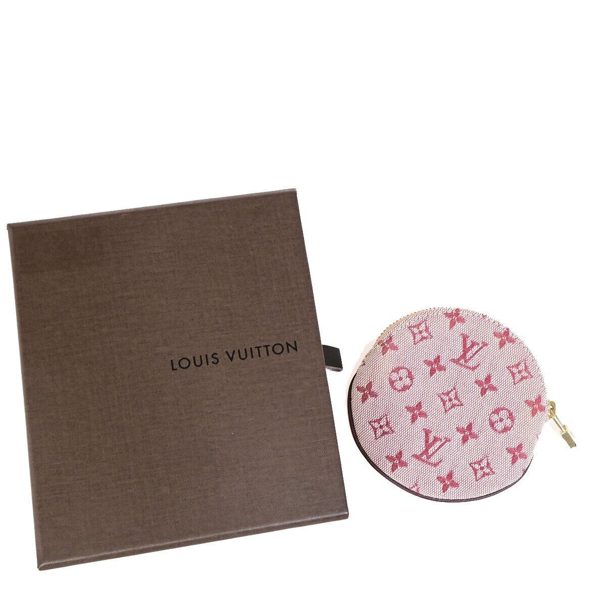 LOUIS VUITTON Porte Monnais Rond Coin Case Monogram Mini Red M92462 39FA784