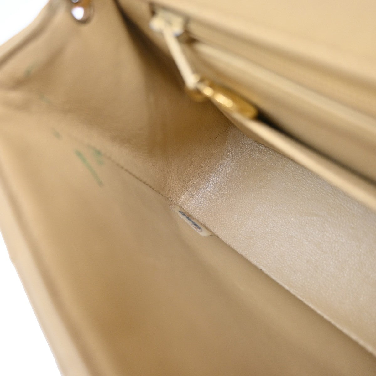 CHANEL CC Mademoisell Chain Mini Shoulder Bag Leather Beige GHW Vintage 330RF670